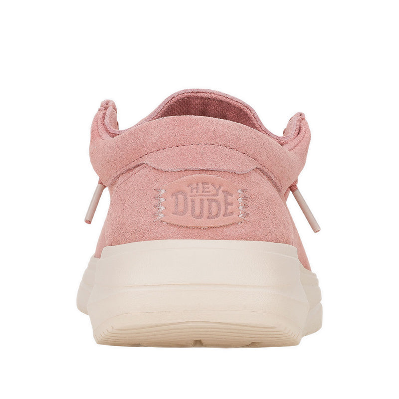HEYDUDE Wendy COMF Suede - Rose Pink/Whisper Pink