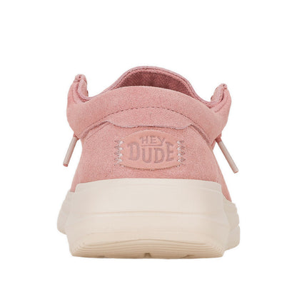 HEYDUDE Wendy COMF Suede - Rose Pink/Whisper Pink