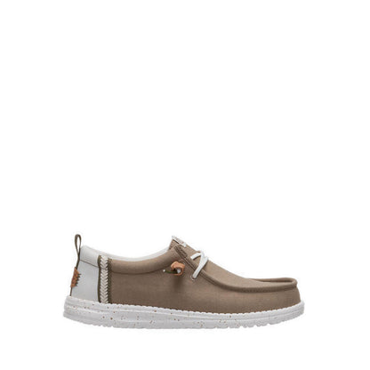 HEYDUDE Wally Craft Linen Timber/Silver Birch