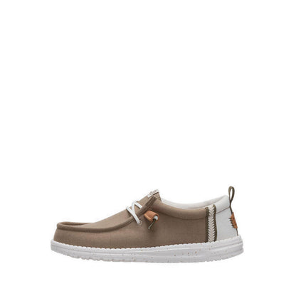 HEYDUDE Wally Craft Linen Timber/Silver Birch