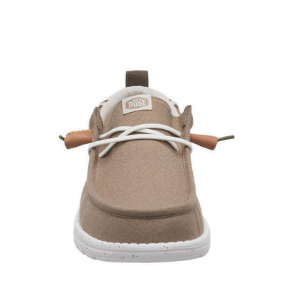 HEYDUDE Wally Craft Linen Timber/Silver Birch