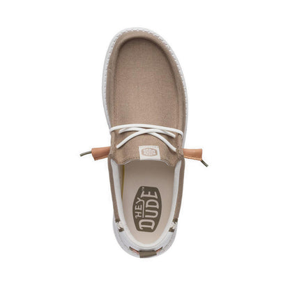 HEYDUDE Wally Craft Linen Timber/Silver Birch