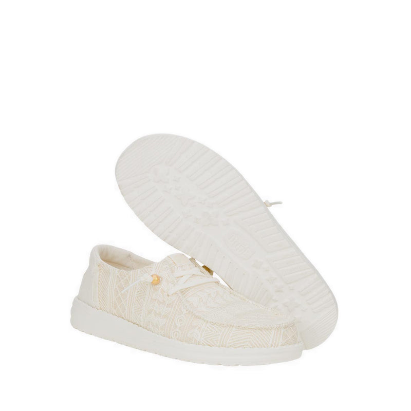 Wendy Crochet Lace - White/Gold