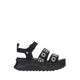 Delray Buckle Cottage Crochet Black/White