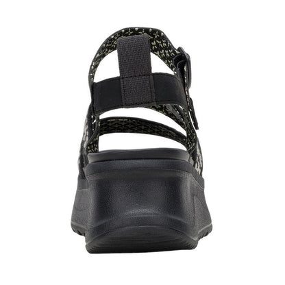 Delray Buckle Cottage Crochet Black/White