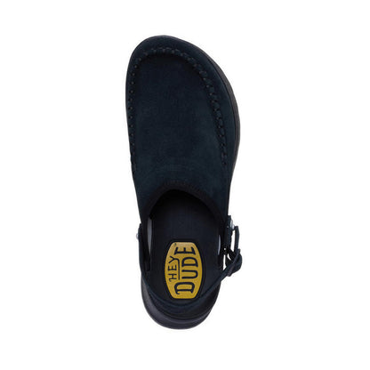 HEYDUDE Delray Clog Suede Black