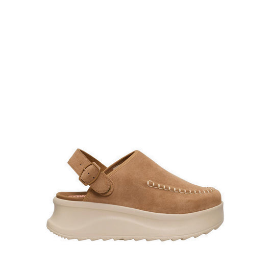 HEYDUDE Delray Clog Suede Tan