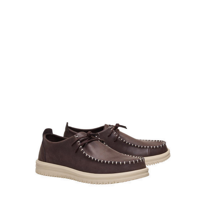 Wally NXT Moc Leather Mole Brown/Wood Ash