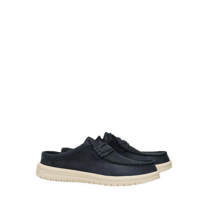Wally NXT Mule Leather Black/Wood Ash