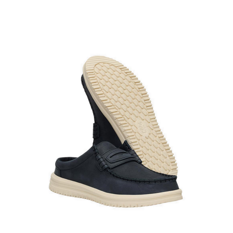 Wally NXT Mule Leather Black/Wood Ash