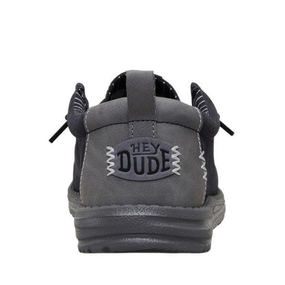 HEYDUDE Wally Vintage Classic Black Oyster/Black