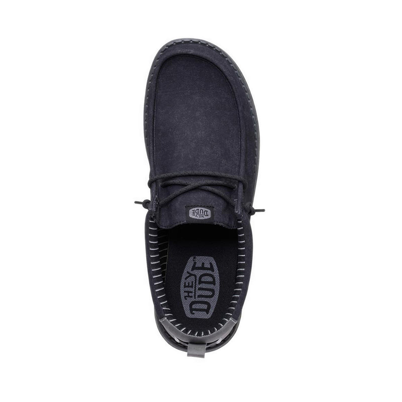 HEYDUDE Wally Vintage Classic Black Oyster/Black