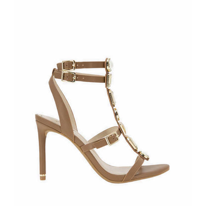 LILATH Women's Heels Sandals - Brown