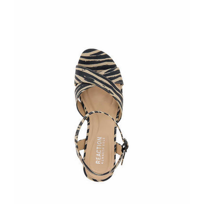 Reeva Platform Women's Heels - Black Stripes