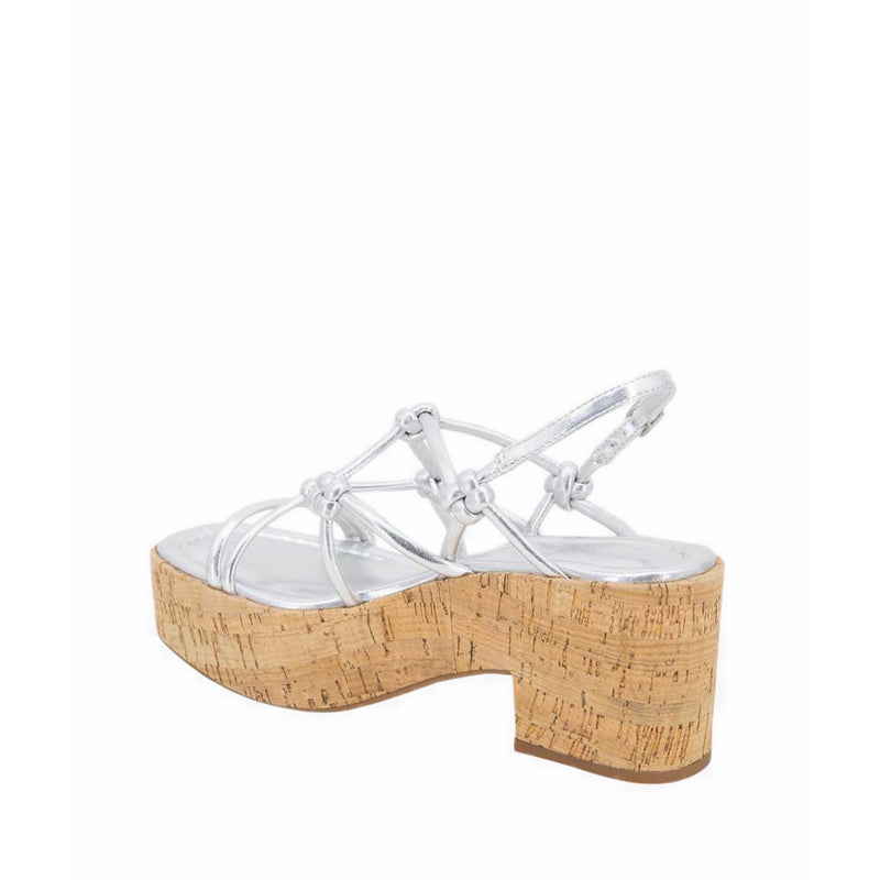 Essa Knots Women's Heels - Silver