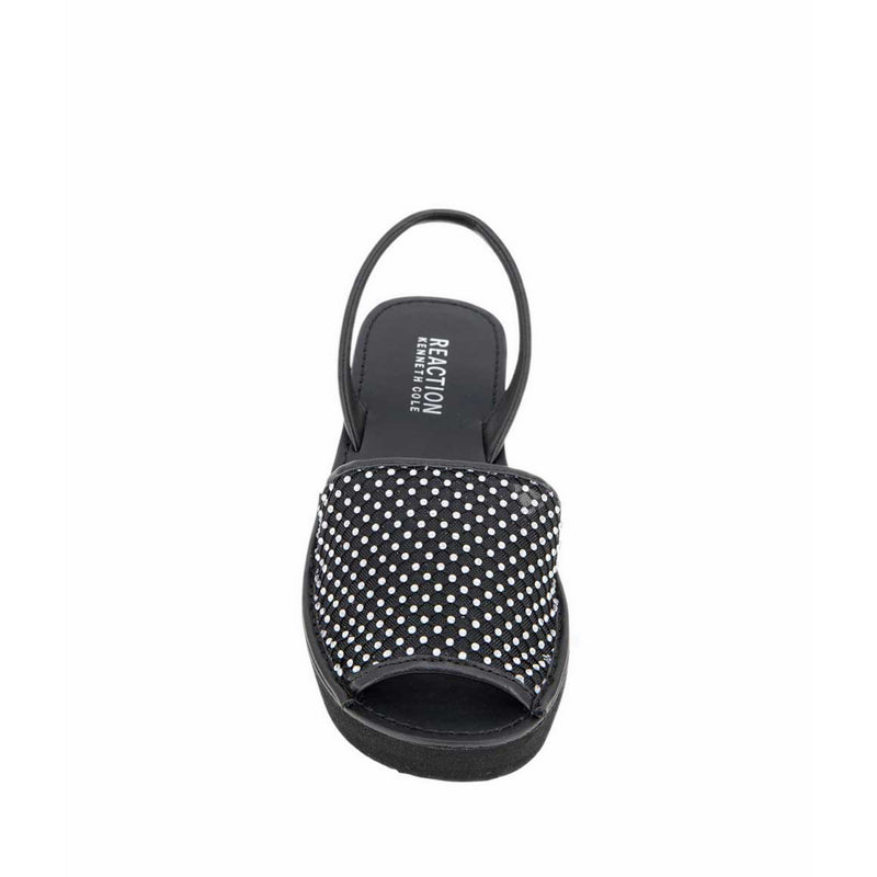 Fine Glass Mesh Women's Wedges - Black
