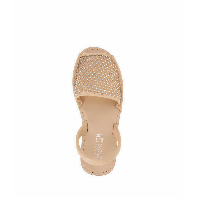 Fine Glass Mesh Women's Wedges - Cream