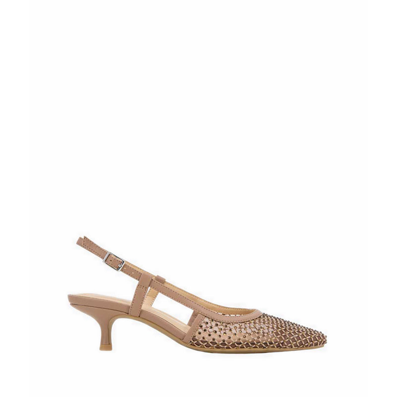 Maggie Mesh Women's Heels - Tan