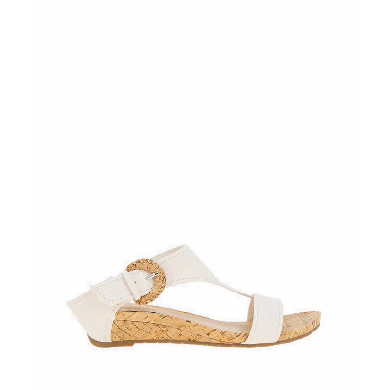 Great Buckle Women's Sandals - Cream