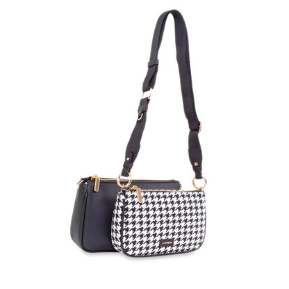 Baila Women's Crossbody Bags - Black Stripes
