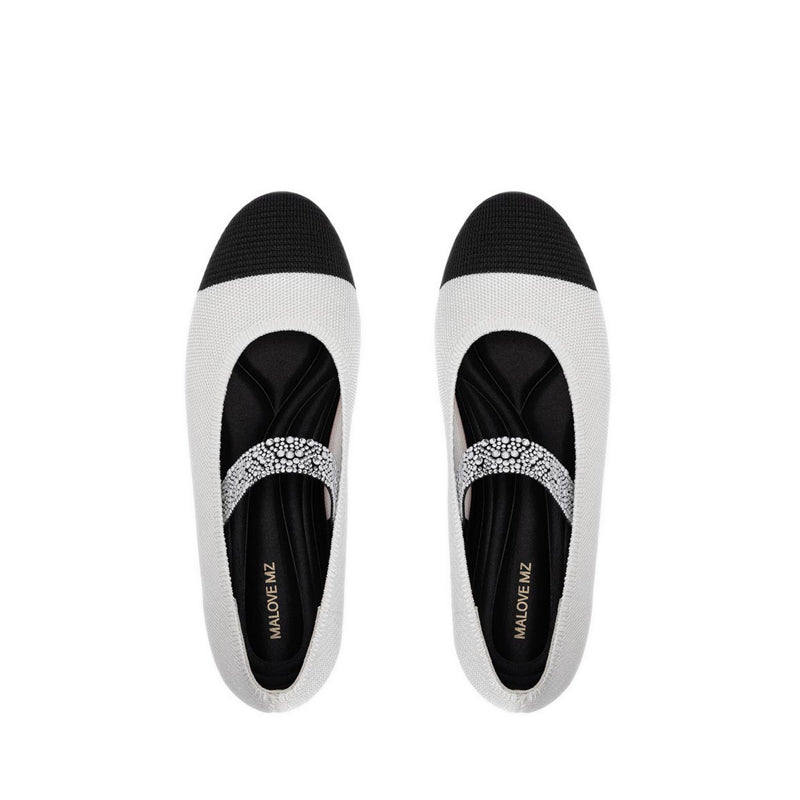 Mary Jane Ballet Women's Flats - White