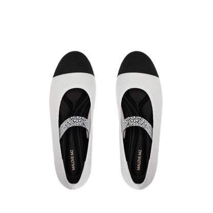 Mary Jane Ballet Women's Flats - White