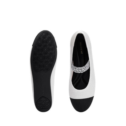 Mary Jane Ballet Women's Flats - White