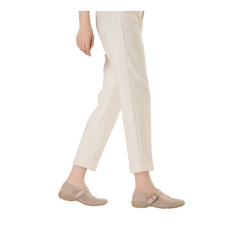 Mary Jane Honey Wedge Women's Flats - Beige