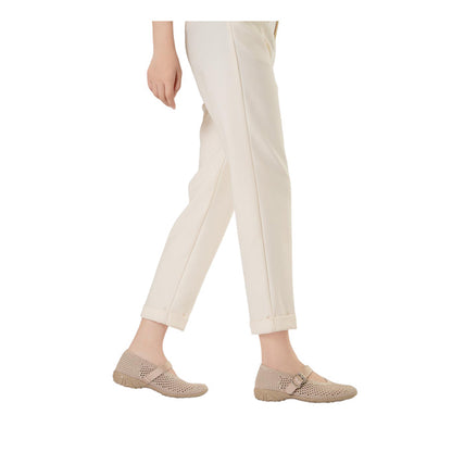 Mary Jane Honey Wedge Women's Flats - Beige