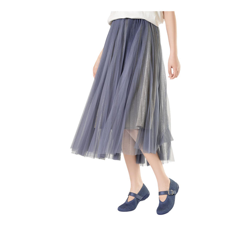 Mary Jane Honey Wedge Women's Flats - Blue