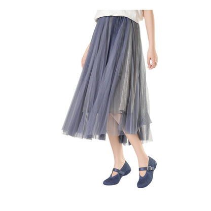 Mary Jane Honey Wedge Women's Flats - Blue