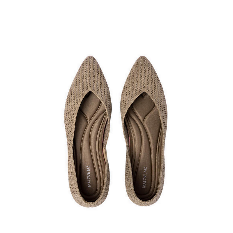 Crystal Love Women's Flats - Beige