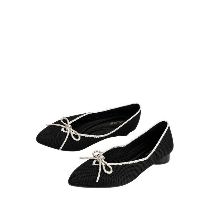Basic Crystal Women's Heels - Black