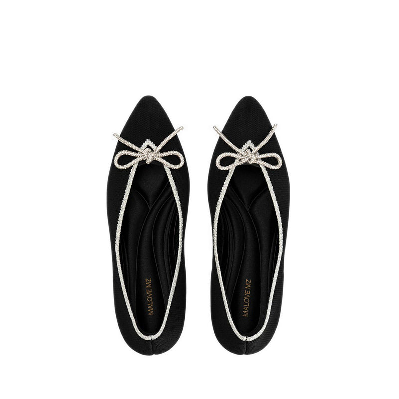 Basic Crystal Women's Heels - Black