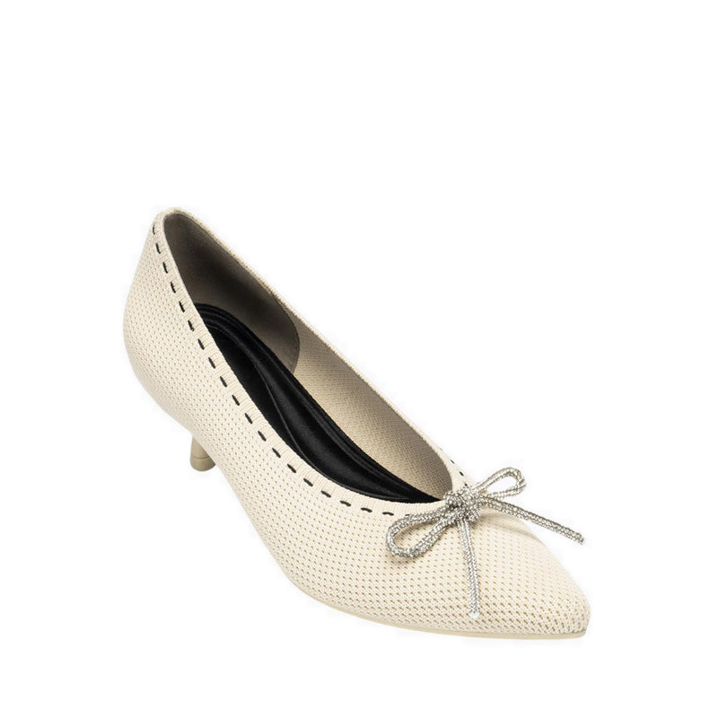 Basic Crystal Women's Heels - White