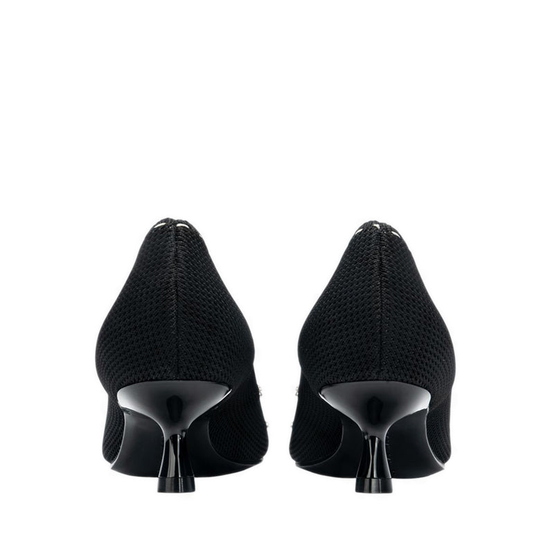 Basic Crystal Women's Heels - Black