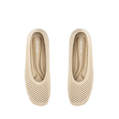 Honey EX Pointed Flats Women's Flats - Beige