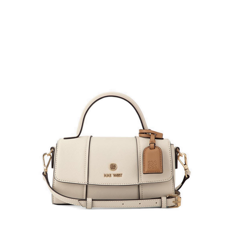 Grady Mini Crossbody Flap  - White