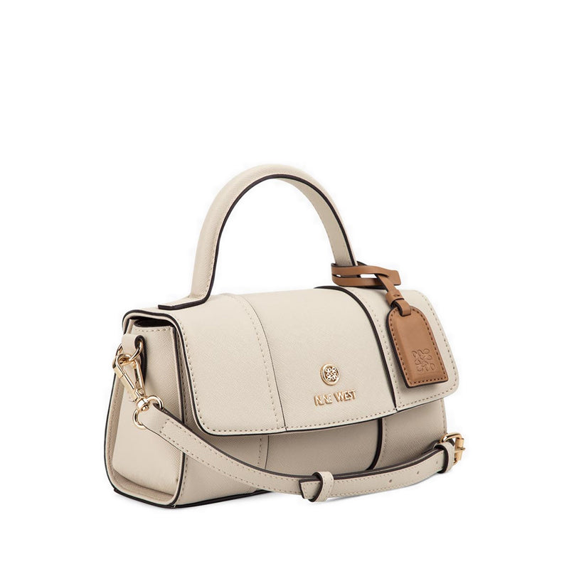 Grady Mini Crossbody Flap  - White