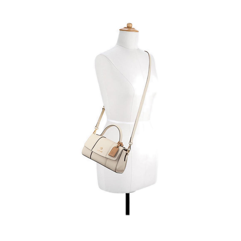 Grady Mini Crossbody Flap  - White