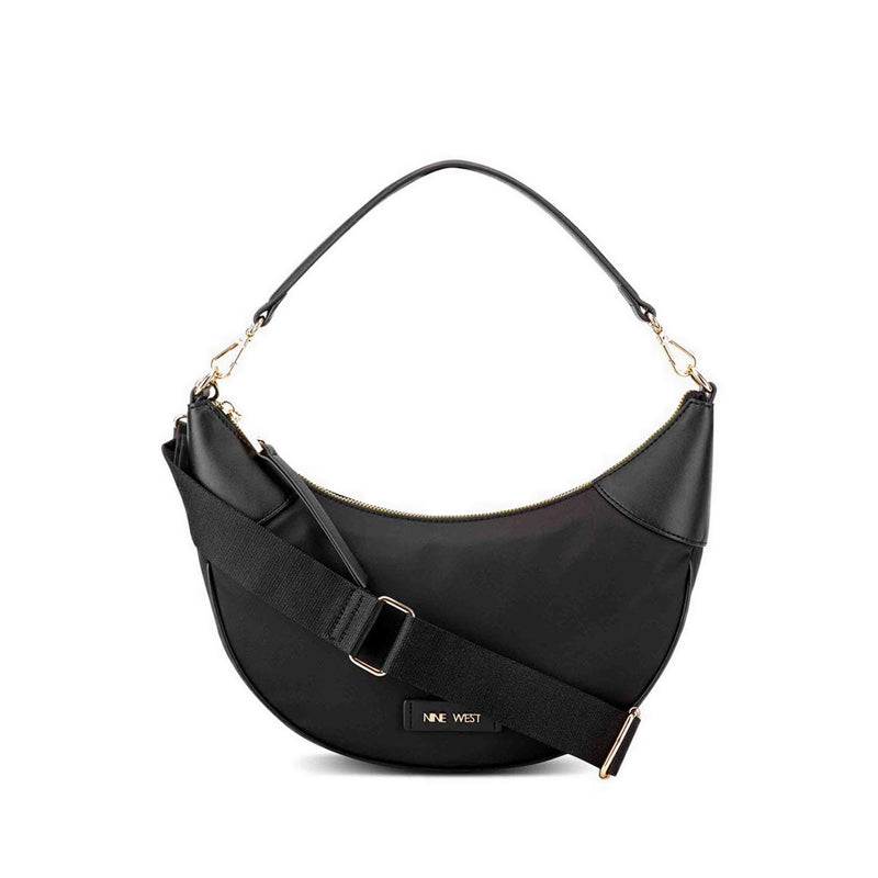 Byron Crossbody Hobo - Black