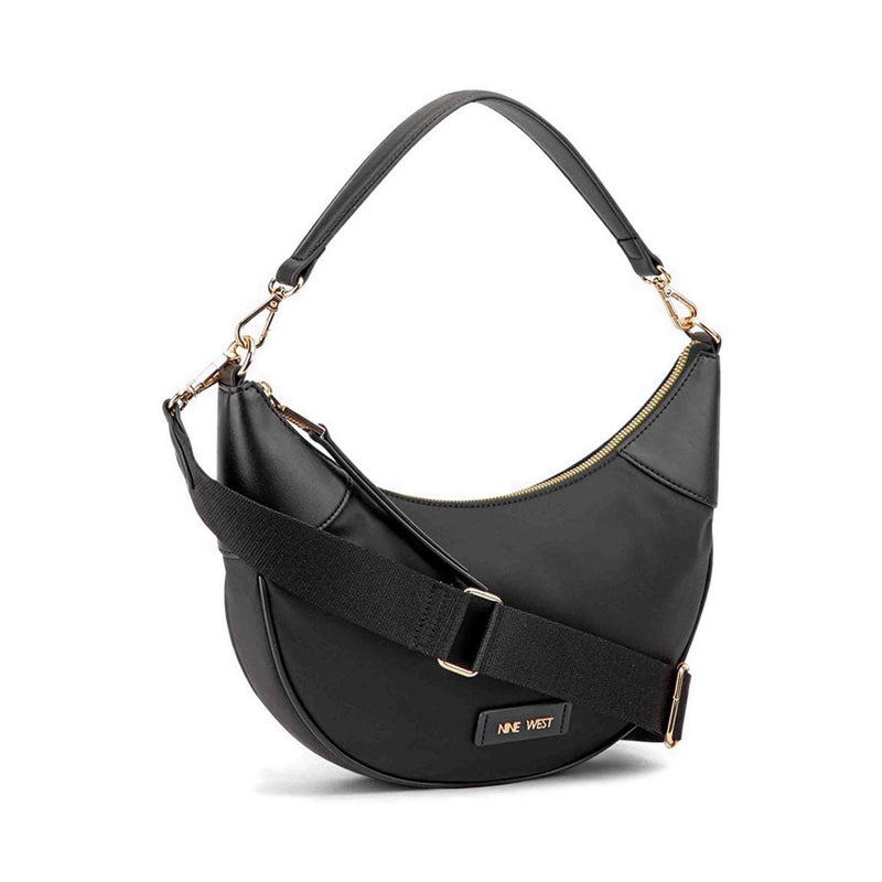 Byron Crossbody Hobo - Black