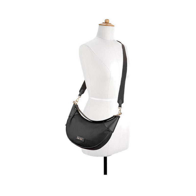 Byron Crossbody Hobo - Black
