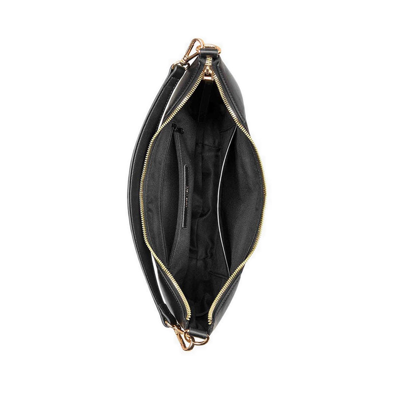 Byron Crossbody Hobo - Black