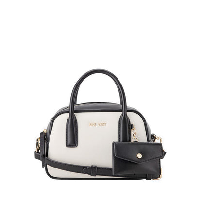 Becher Mini Satchel Womens Crossbody Bags - White