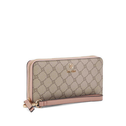 Lockup 9 Slg Zip Arnd Wrst Wlt - Beige