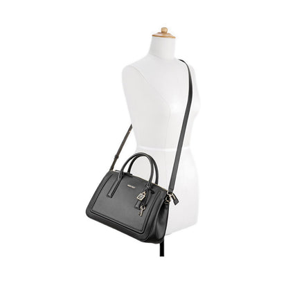 Tenely 2 Comp Satchel Womens Crossbody Bags - Black