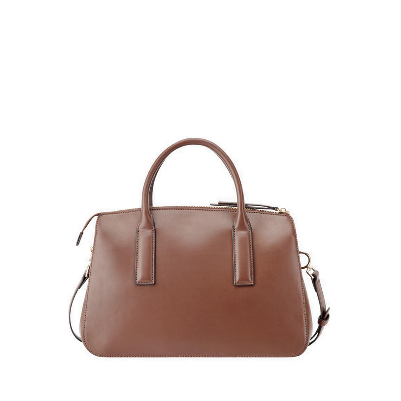 Tenely 2 Comp Satchel Womens Crossbody Bags - Brown