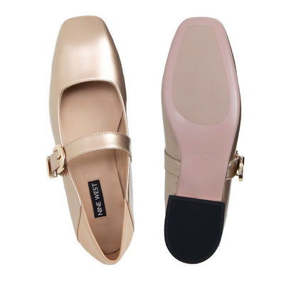 2005P-52 Women's Mary Jane Heels - 
Champagne