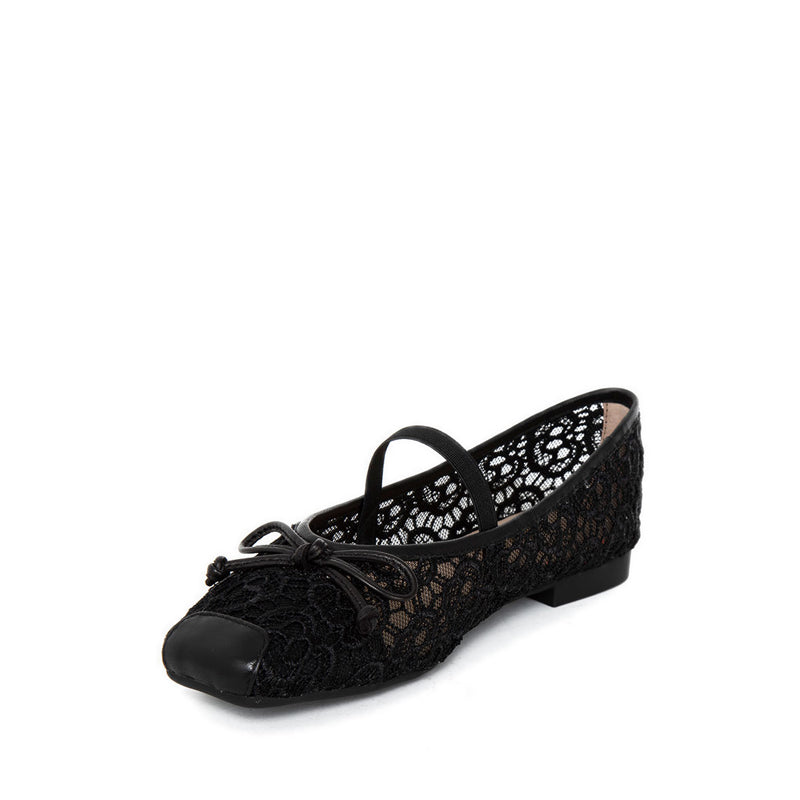 ZHA19-7 Women's Ballerina Flats - Black